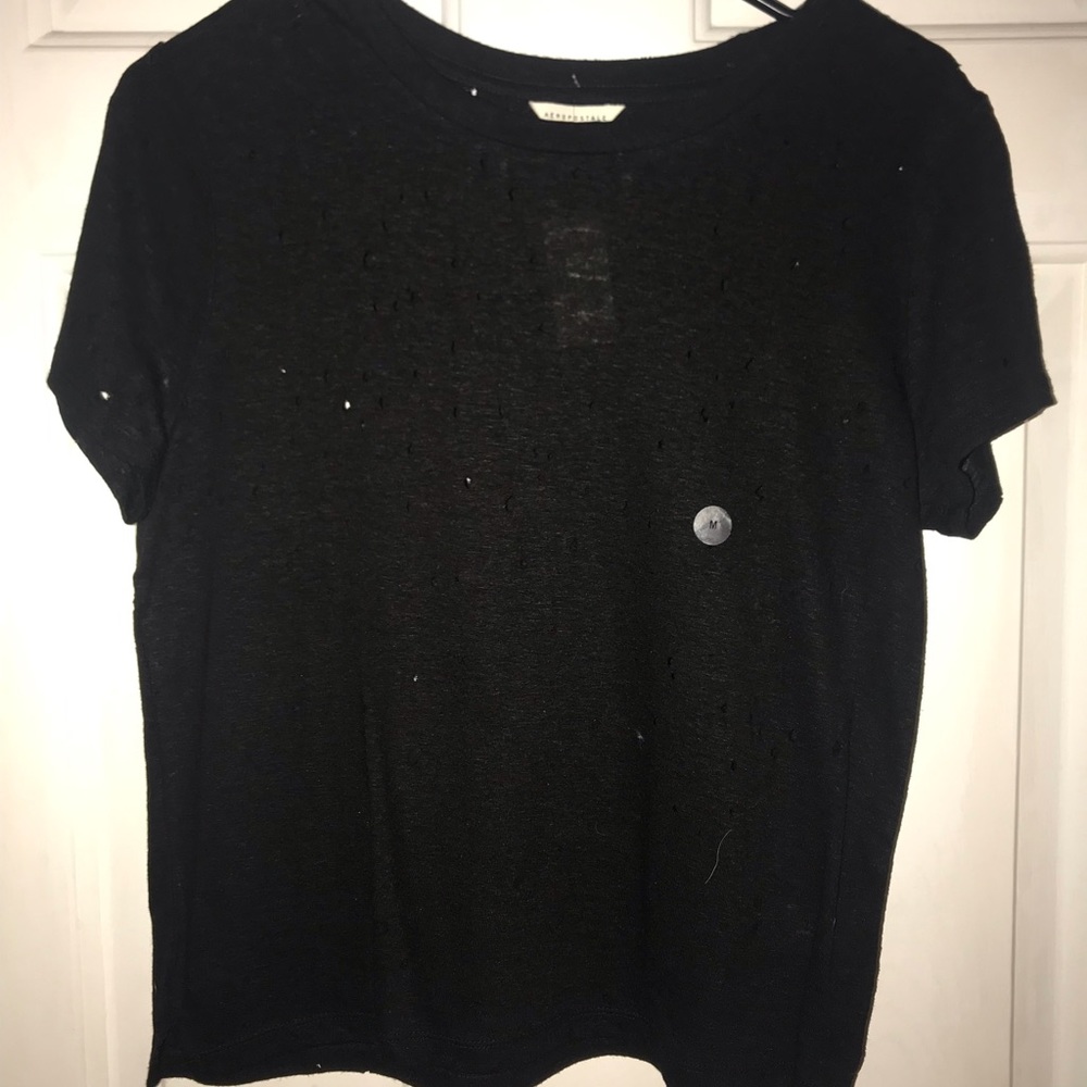 Aeropostale Distressed Crop-Top